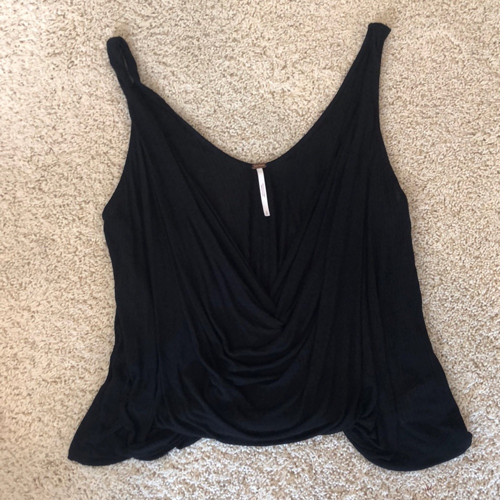 FREE PEOPLE BLACK SWING TANK SMALL